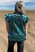 Load image into Gallery viewer, Wild Charm Turquoise Top