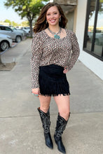 Load image into Gallery viewer, Forth Worth Fringe Skirt -Black