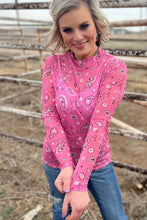 Load image into Gallery viewer, Bandana Babe Mesh Top Pink