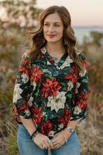 Load image into Gallery viewer, Poinsettia Season Top