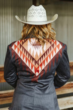 Load image into Gallery viewer, Black Aztec Lapel Blazer