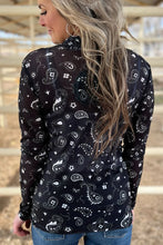 Load image into Gallery viewer, Bandana Babe Mesh Top Black
