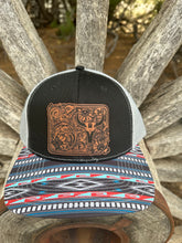 Load image into Gallery viewer, Double Bar-M Brown Patch Aztec Cap
