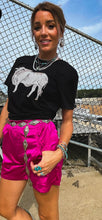 Load image into Gallery viewer, Pink Tuexdo Shorts
