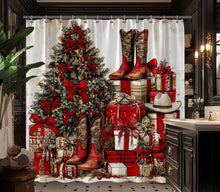Load image into Gallery viewer, Christmas Boot Shower Curtain
