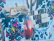 Load image into Gallery viewer, The World Needs More Cowboys Blanket
