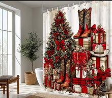 Load image into Gallery viewer, Christmas Boot Shower Curtain
