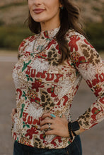 Load image into Gallery viewer, Howdy Santa Mesh Top
