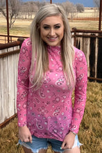 Load image into Gallery viewer, Bandana Babe Mesh Top Pink
