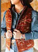 Load image into Gallery viewer, Aztec Quilted Lined Vest
