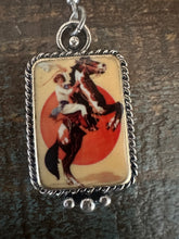 Load image into Gallery viewer, Western  Portrait  Cowgirl Horse Earrings
