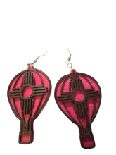 Load image into Gallery viewer, Balloon Zia Earrings- Pink and Black
