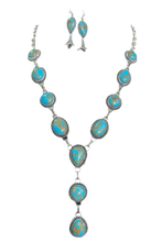 Load image into Gallery viewer, Turquoise Necklace &amp; Earrings
