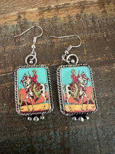 Load image into Gallery viewer, Western Portrait  Cowboy Earrings
