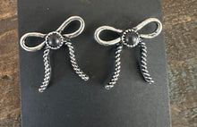 Load image into Gallery viewer, Silverstone Bow Earrings
