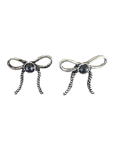 Load image into Gallery viewer, Silverstone Bow Earrings
