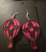 Load image into Gallery viewer, Balloon Zia Earrings- Pink and Black
