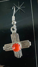 Load image into Gallery viewer, NM Zia Coral Earrings
