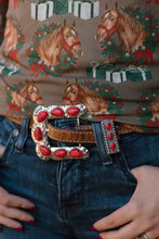 Load image into Gallery viewer, Red Buckle Up Belt Buckle
