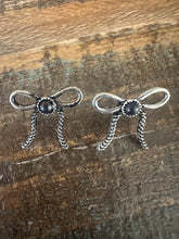 Load image into Gallery viewer, Silverstone Bow Earrings

