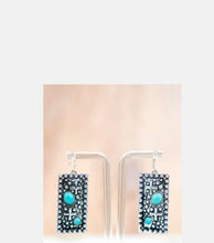Load image into Gallery viewer, Turquoise Crosspointe Earrings
