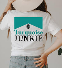 Load image into Gallery viewer, Turquoise Junkie Graphic T-Shirt-White
