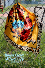 Load image into Gallery viewer, Women's scarf, Western Accessories, Western Apparel, Western Wholesale, western wild rags, cowboy rags, cowboy scarf, Wholesale Accessories, Wholesale Apparel, colorful wild rags, bright wild rags, boho western, boho wild rag, floral wild rag
