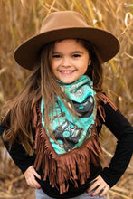 Load image into Gallery viewer, Girls Baby Blue Buckle Wild Rag
