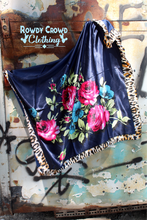 Load image into Gallery viewer, Women's scarf, Western Accessories, Western Apparel, Western Wholesale, western wild rags, cowboy rags, cowboy scarf, Wholesale Accessories, Wholesale Apparel, colorful wild rags, bright wild rags, boho western, boho wild rag, floral wild rag
