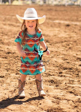 Load image into Gallery viewer, Girls Aztec Dress
