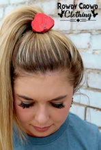 Load image into Gallery viewer, Red Stone Hair Tie
