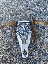 Load image into Gallery viewer, Southwestern Painted Cow Skull
