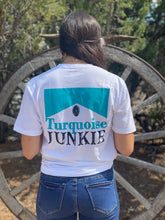 Load image into Gallery viewer, Turquoise Junkie Graphic T-Shirt-White
