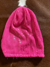 Load image into Gallery viewer, Toddler Neon Pink Sequin Girls Beanie
