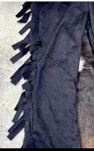 Load image into Gallery viewer, Girls Black Fringe Pants
