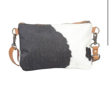 Load image into Gallery viewer, Sublime Cow Print Hand Tooled Purse

