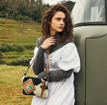 Load image into Gallery viewer, Sublime Cow Print Hand Tooled Purse
