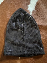 Load image into Gallery viewer, Toddler Black Sequin Girls Beanie
