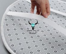 Load image into Gallery viewer, Turquoise Jeweled Shower Curtain
